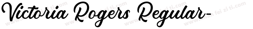 Victoria Rogers Regular字体转换